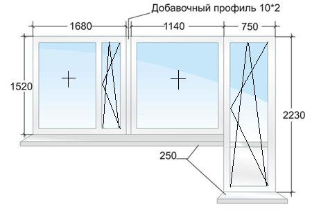 Балконный блок в доме серии II-68 в Москве
